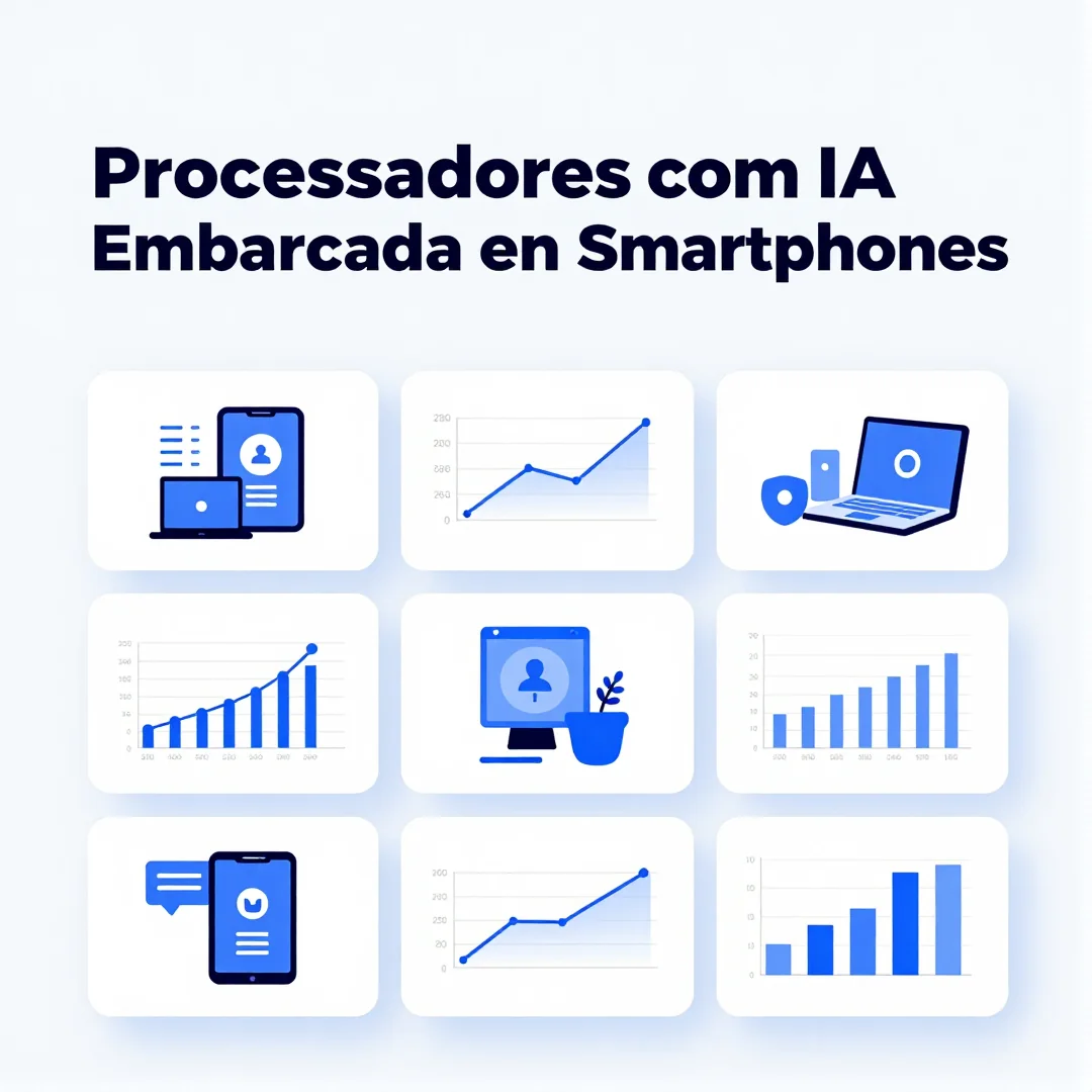 Infográfico - Processadores com IA embarcada em smartphones competem contra gigantes na era de computação eficiente