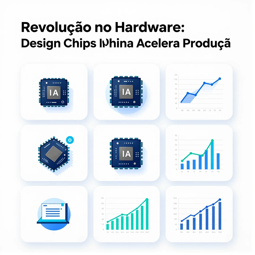 Infográfico - Revolução no Hardware: Design Chips IA China Acelera Produção em Sete Vigésimos
