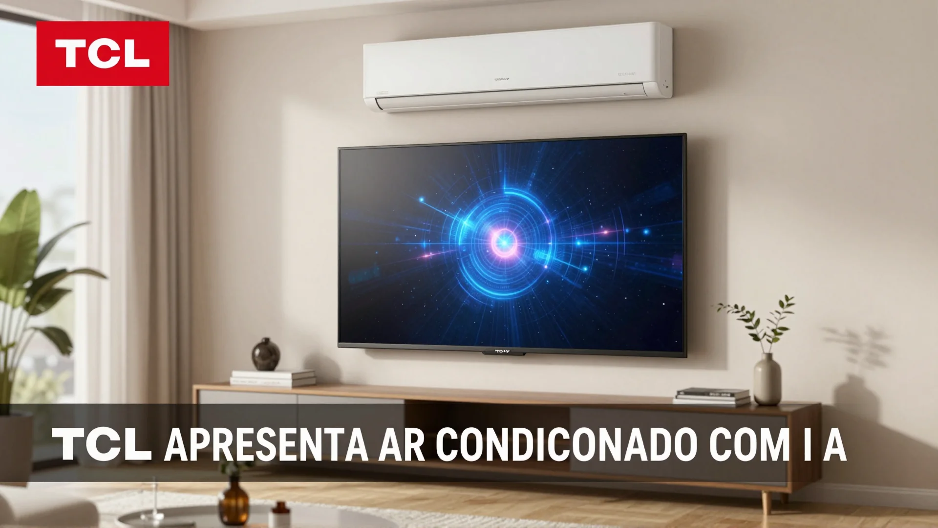 TCL apresenta ar condicionado com IA e economia de energia sem internet