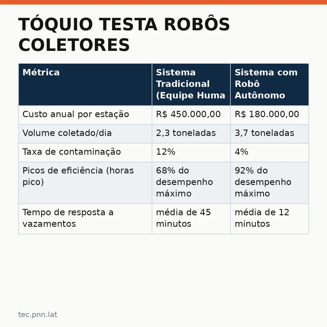 Infográfico - Tóquio testa robôs coletores: avanços da IA que redefinem a gestão urbana inteligente