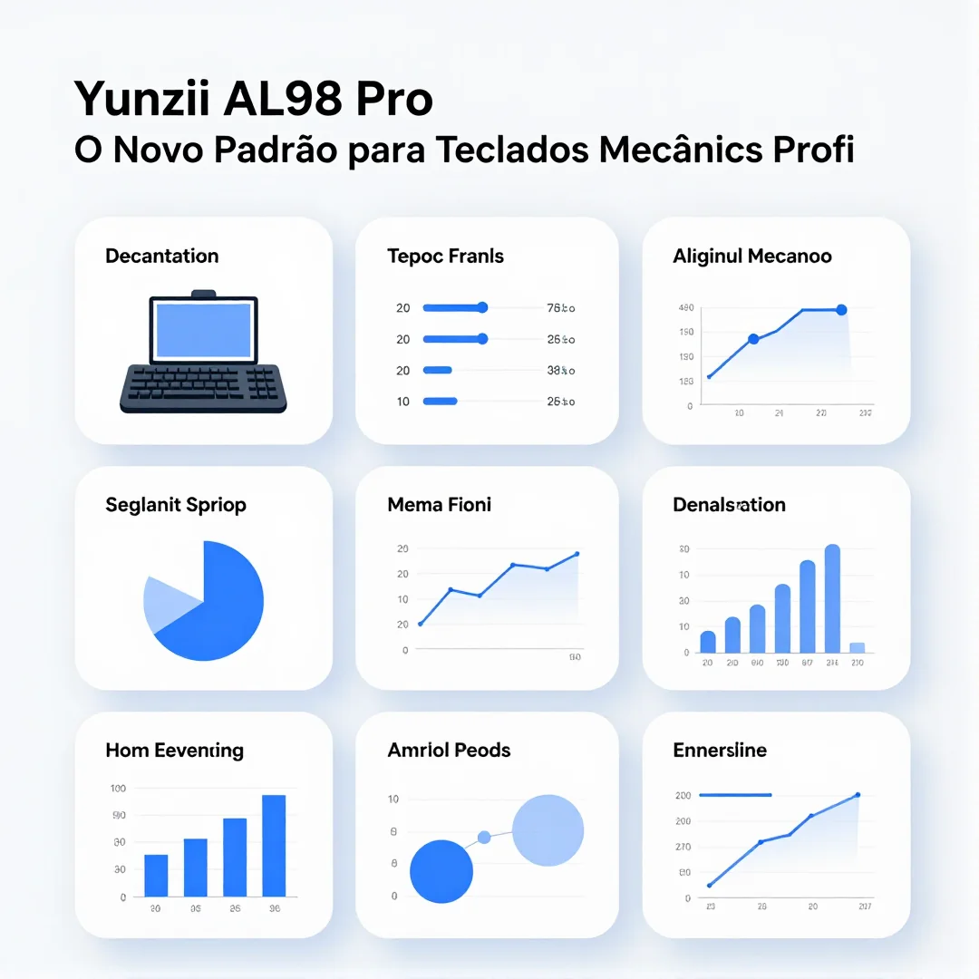 Infográfico - Yunzii AL98 Pro: O Novo Padrão para Teclados Mecânicos Profissionais em 2026