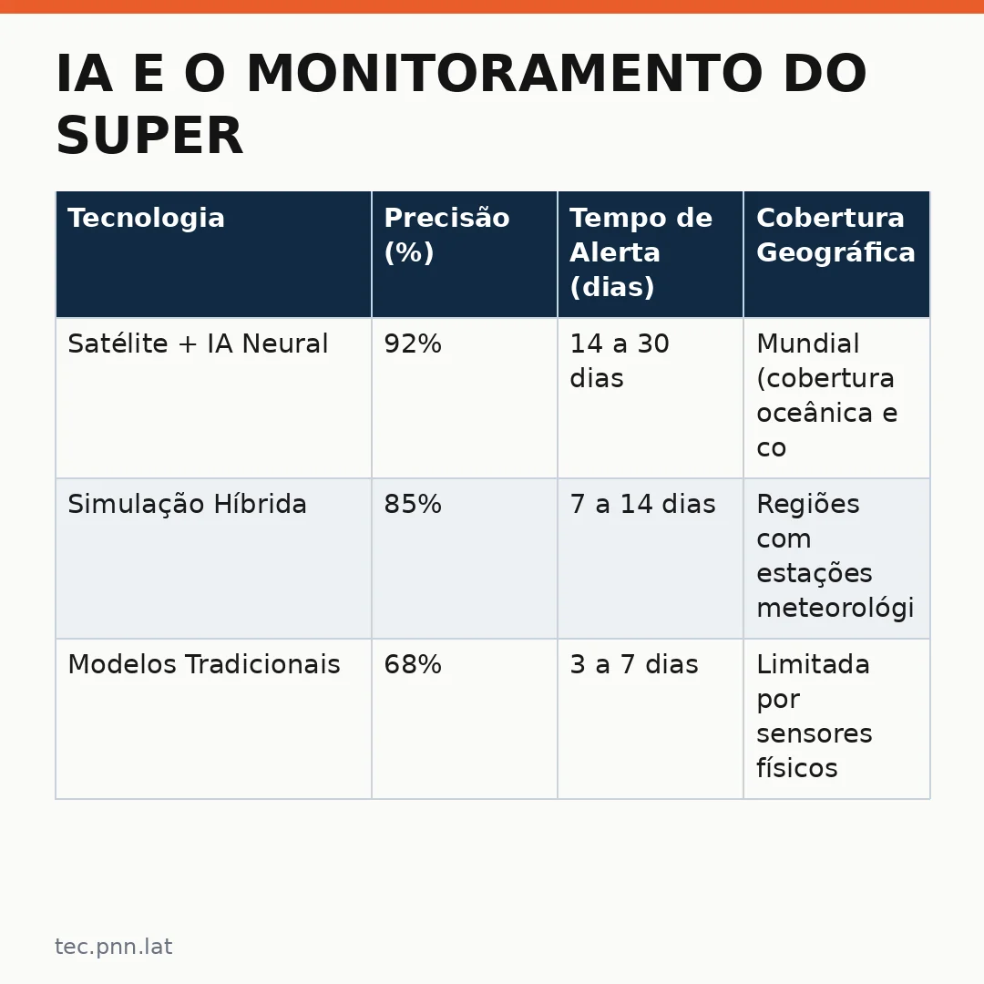 Infográfico - IA e o monitoramento do Super El Niño: tecnologia contra o caos climático global