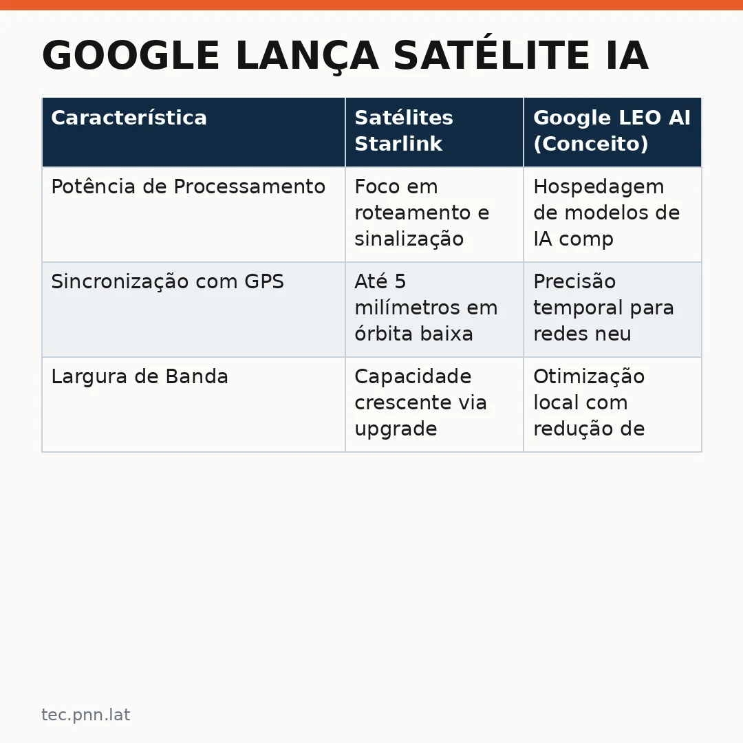 Infográfico - Google lança satélite IA: o que esperar da computação no espaço