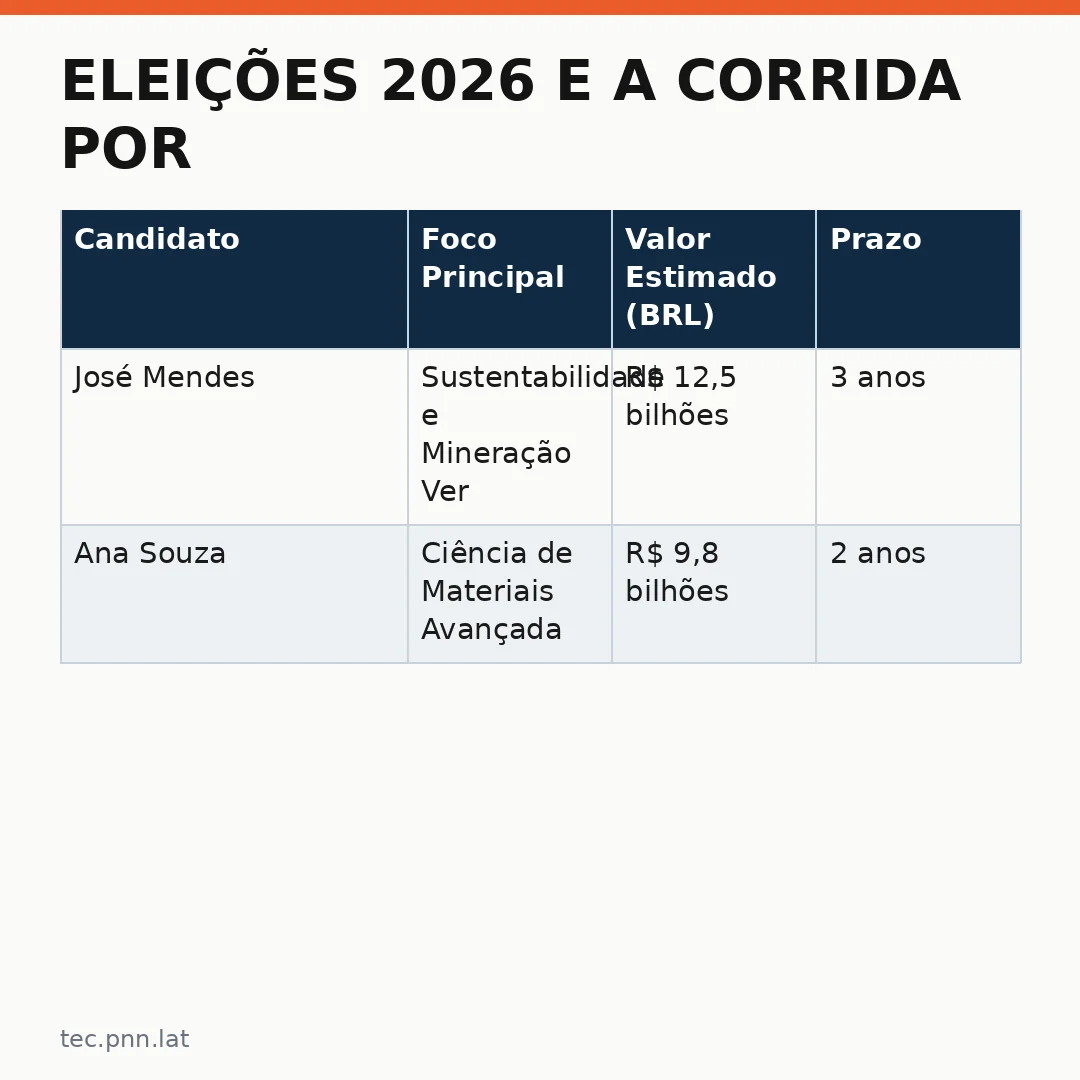 Infográfico - Eleições 2026 e a corrida por minerais críticos definem o futuro da tecnologia global