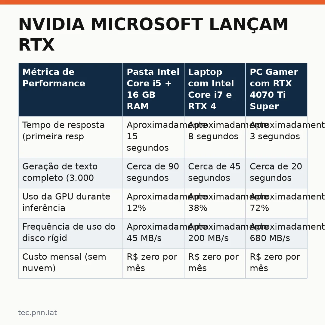 Infográfico - NVIDIA Microsoft lançam RTX: novos agentes de IA chegam ao PC Windows em 24 horas