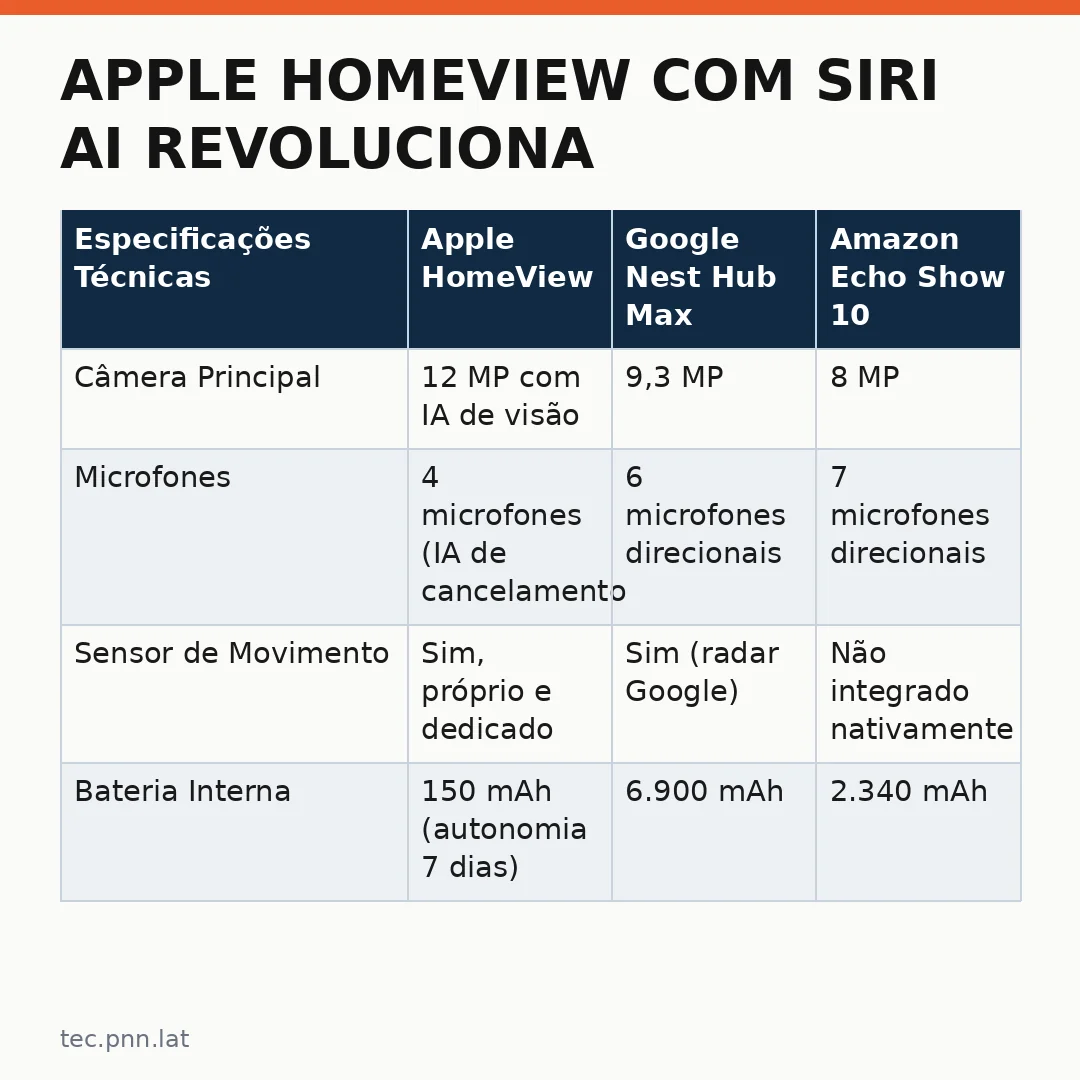 Infográfico - Apple HomeView com Siri AI revoluciona o controle da casa inteligente internacionalmente