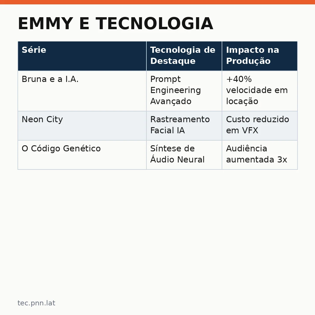 Infográfico - Emmy e Tecnologia: O Impacto da IA nas Vencedoras de 2026