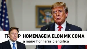 Trump homenageia Elon Musk com a maior honraria cientfica dos Estados Unidos