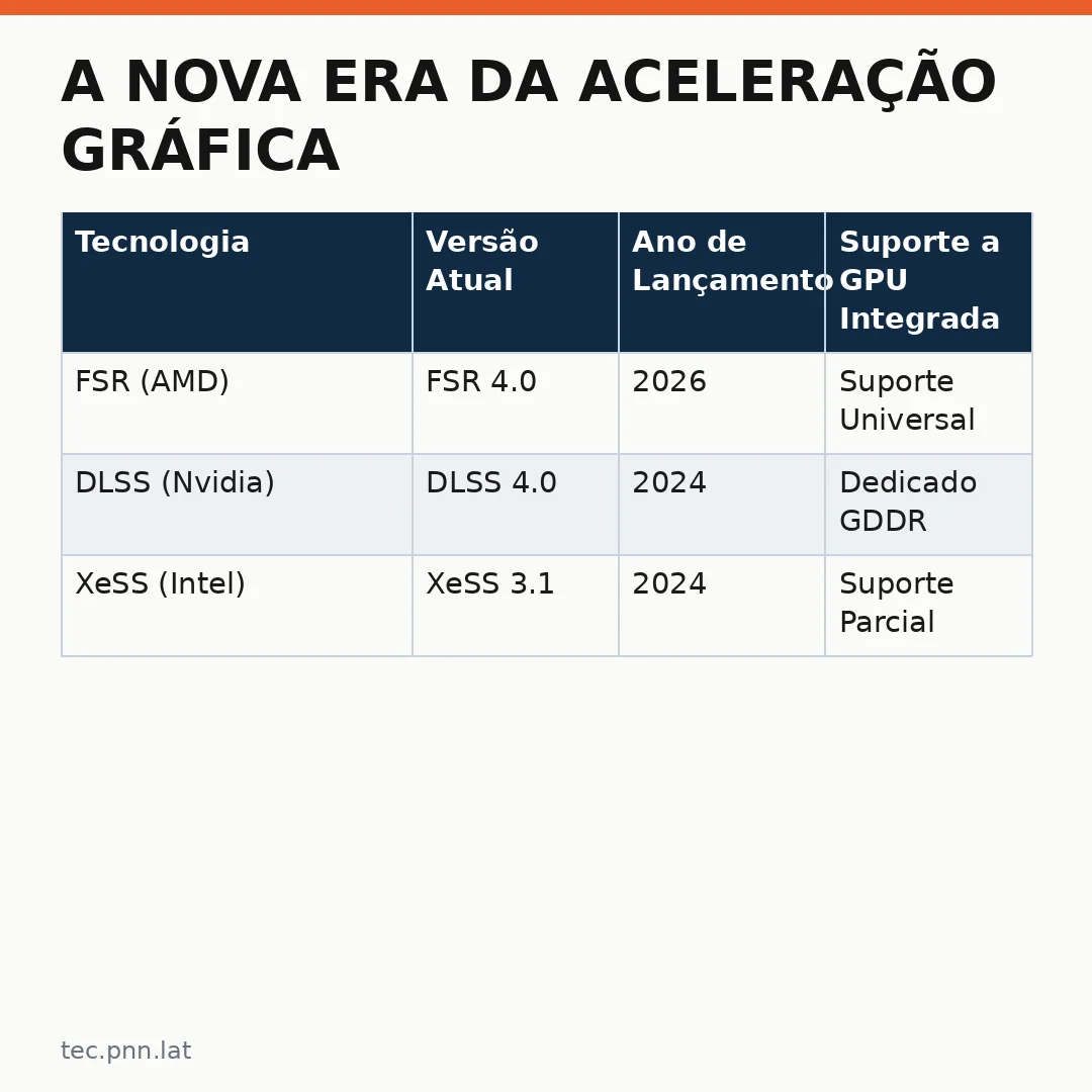 Infográfico - A Nova Era da Aceleração Gráfica na Computação Móvel: AMD confirma FSR notebooks