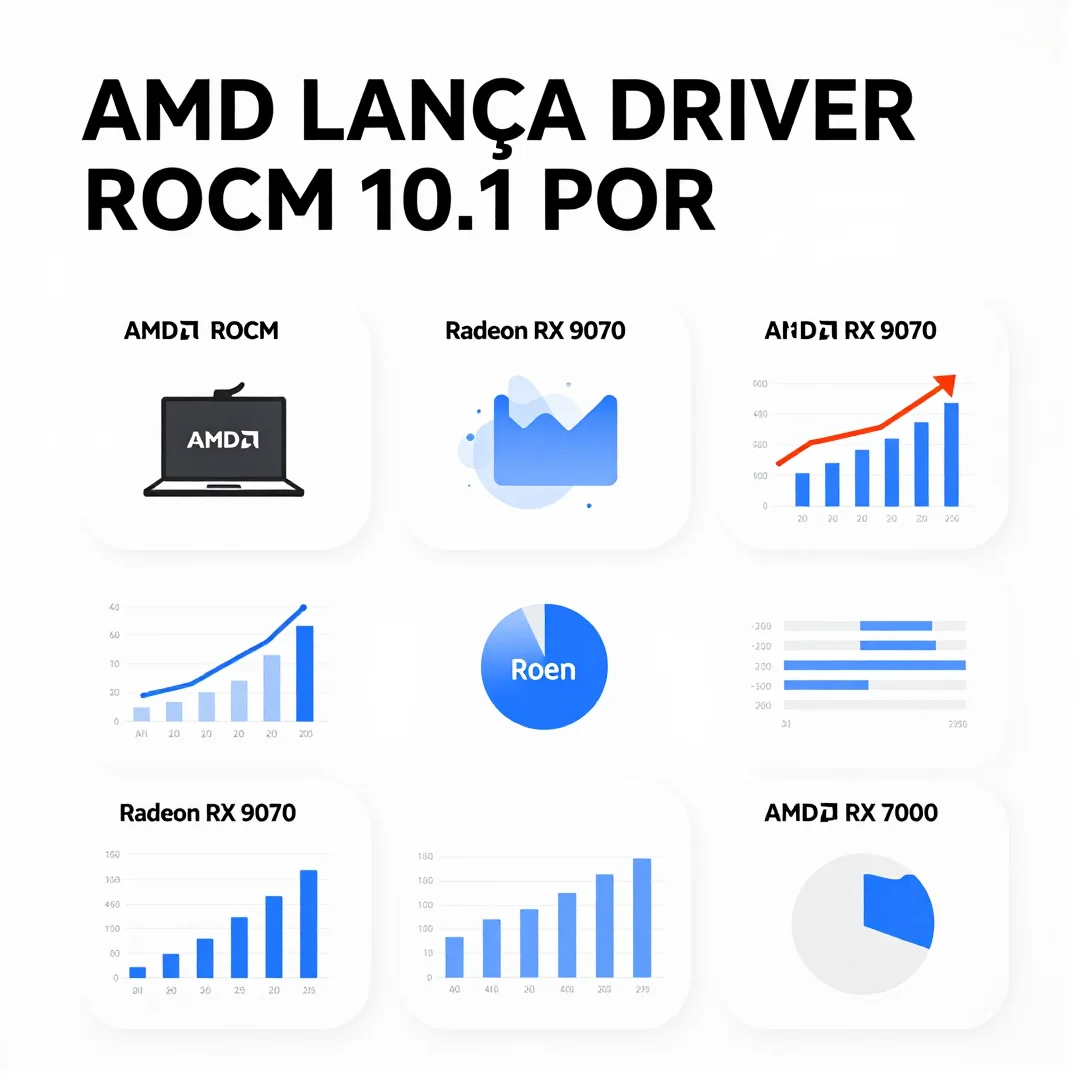 Infográfico - AMD lança Driver ROCm 10.1 para Radeon RX 9070 e RX 7000