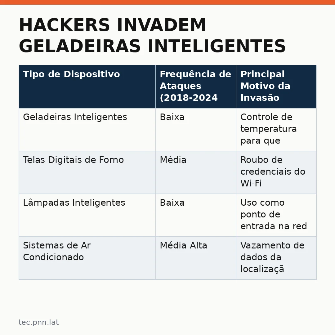 Infográfico - Hackers invadem geladeiras inteligentes na França: o que significa para a segurança da Internet das Coisas