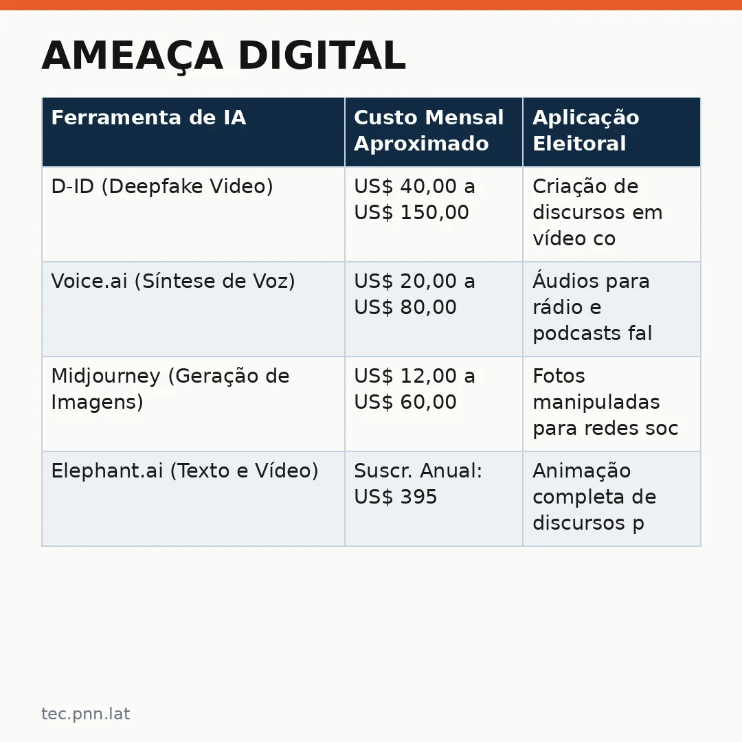 Infográfico - Ameaça Digital: Como IA e Deepfakes Desafiam as Eleições do Futuro